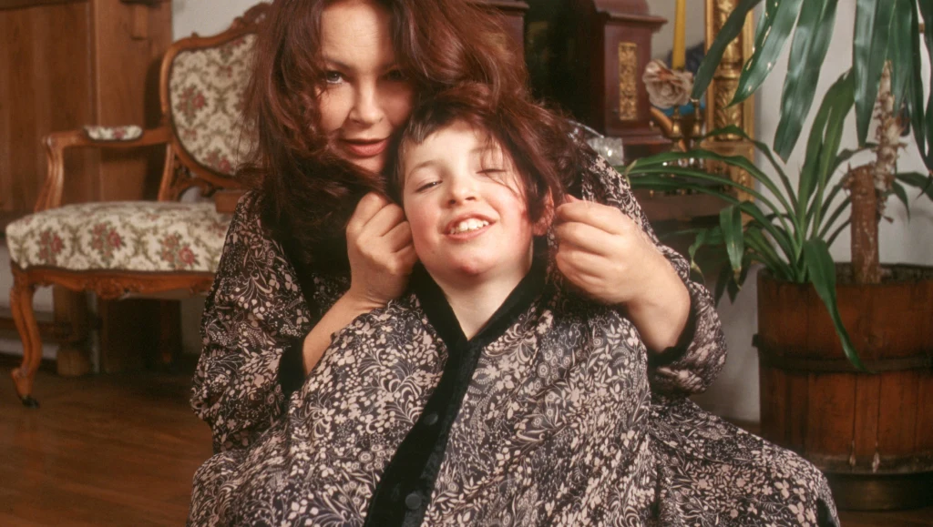 Anna Dymna z synem Michałem przed laty Anna Dymna z synem Michałem przed laty