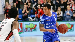 Justin Bibbins z piłką