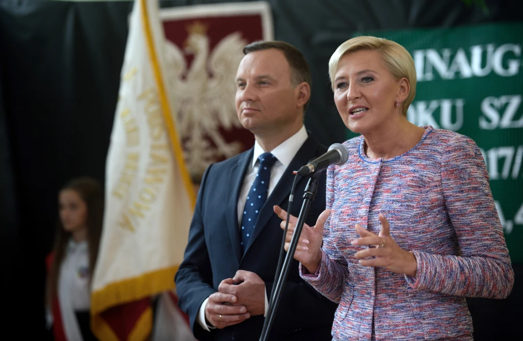Andrzej Duda i Agata Kornhauser-Duda 