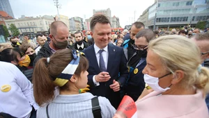 Kandydat na prezydenta Szymon Hołownia w Katowicach 