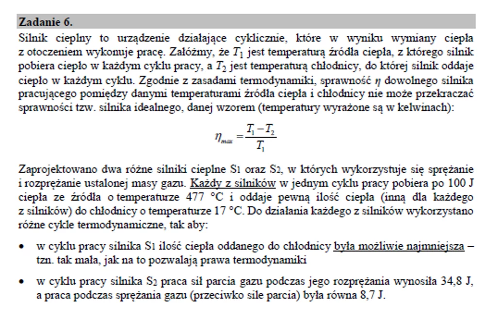 Matura 2020: Fizyka - zad. 6 Matura 2020: Fizyka - zad. 6