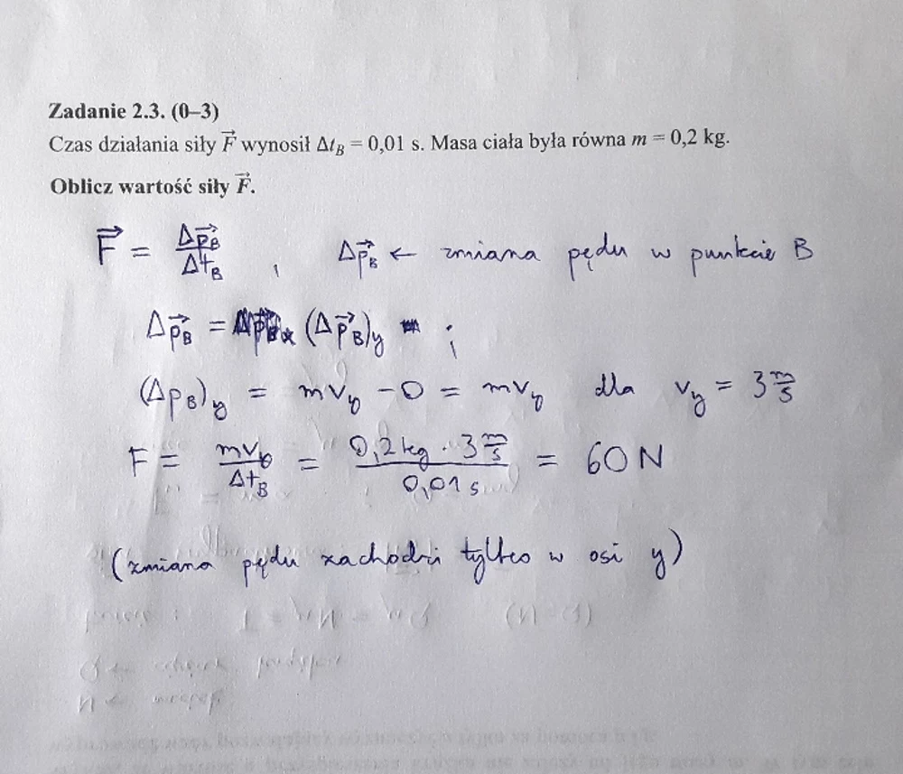 Matura z fizyki - odpowiedź do zad. 2.3 Matura z fizyki - odpowiedź do zad. 2.3