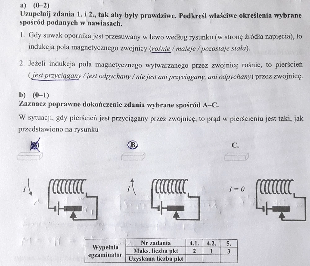 Matura z fizyki - odpowiedź do zad. 5 Matura z fizyki - odpowiedź do zad. 5