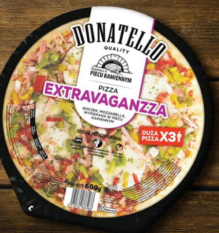 Pizza z szynką i serem - Donatello - 600 g