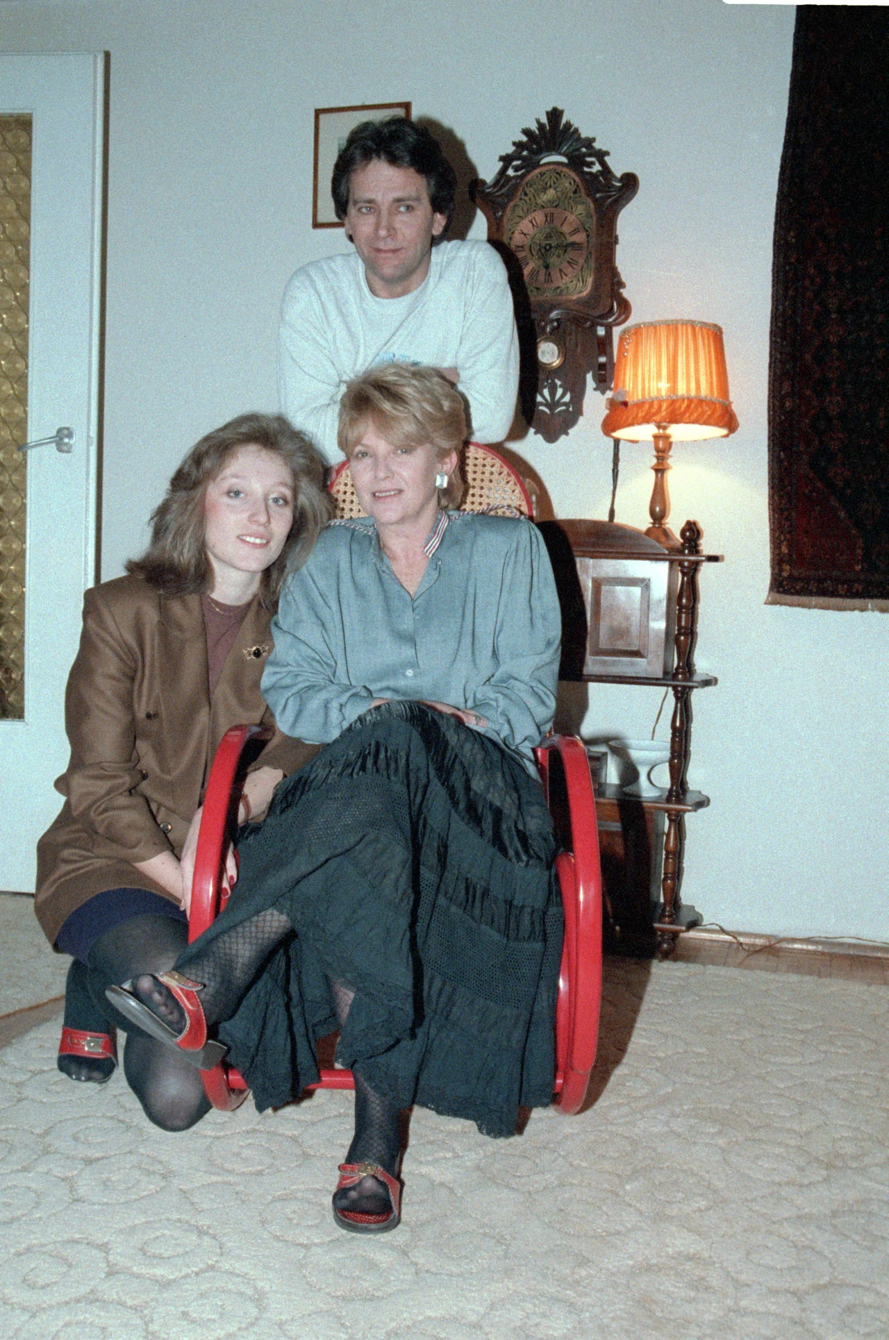 Stanisława Ryster z rodziną, lata 90.