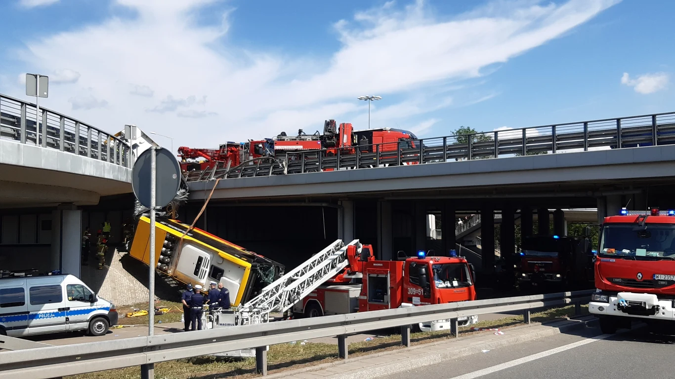 Wypadek spowodował duże utrudnienia w ruchu.