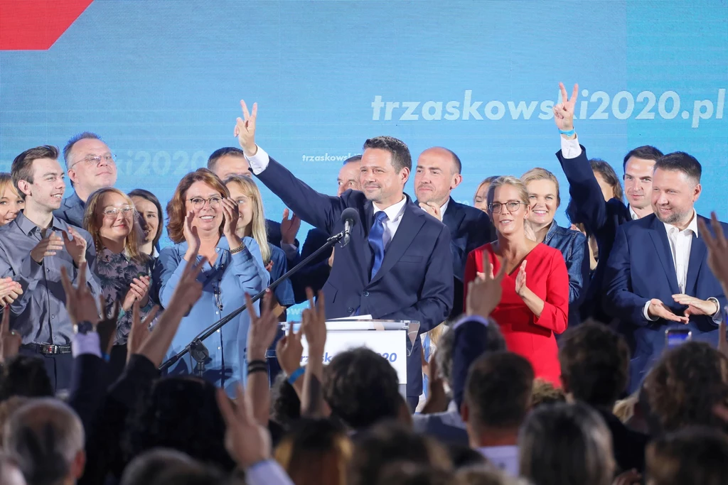 Rafał Trzaskowski w sztabie wyborczym w Warszawie Rafał Trzaskowski w sztabie wyborczym w Warszawie