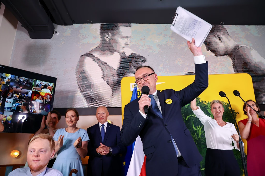 Na zdj. Michał Kobosko, ełnomocnik sztabu wyborczego Szymona Hołowni. Na zdj. Michał Kobosko, ełnomocnik sztabu wyborczego Szymona Hołowni.
