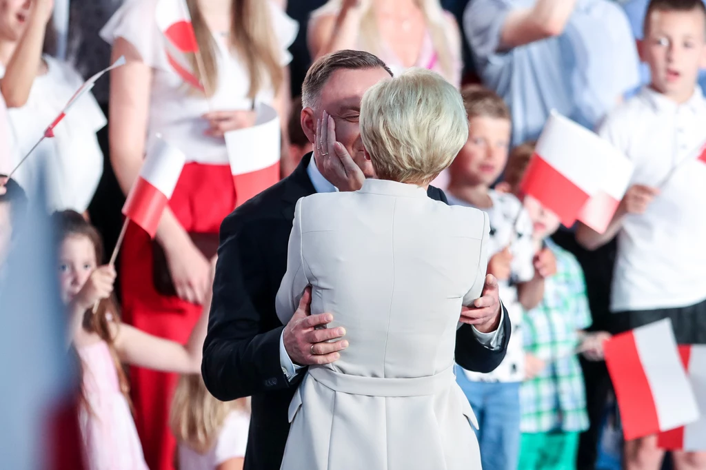 Para prezydencka w czasie wieczoru wyborczego Para prezydencka w czasie wieczoru wyborczego