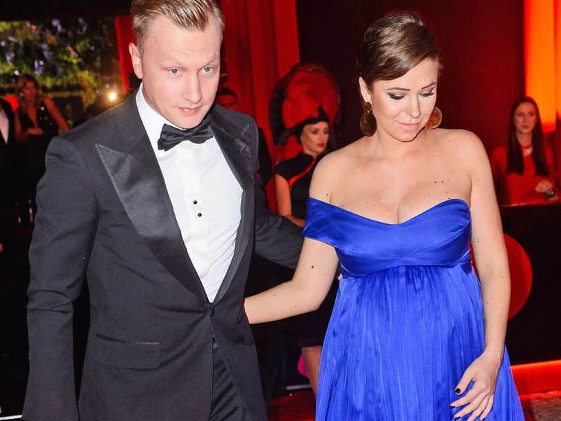 Kuba Wesołowski z żoną Kuba Wesołowski z żoną