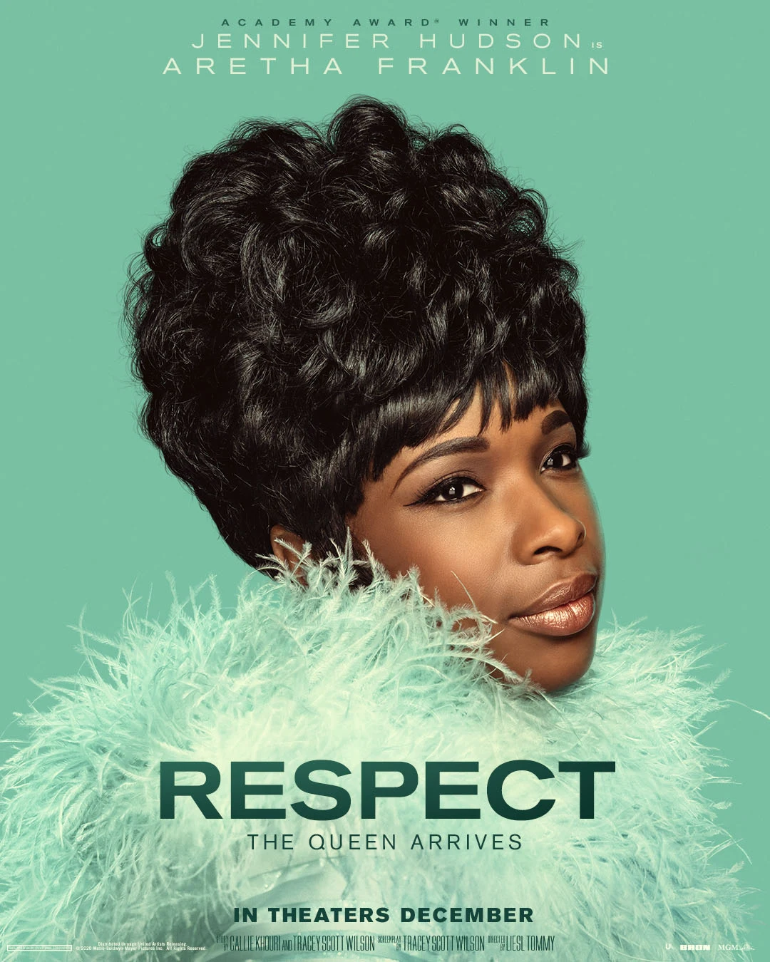 Jennifer Hudson jako Aretha Franklin na plakacie filmu „Respect” Jennifer Hudson jako Aretha Franklin na plakacie filmu „Respect”