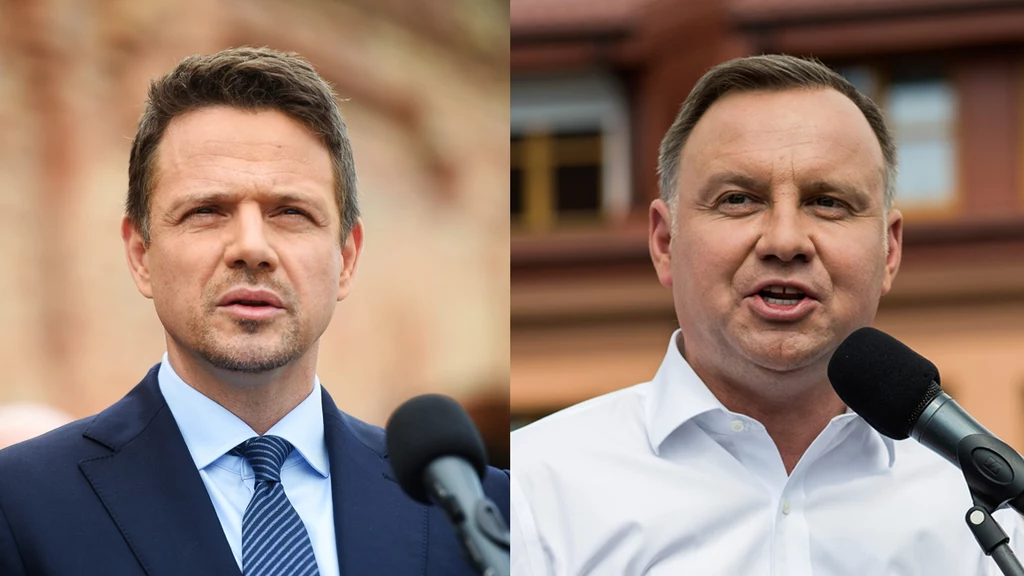 Andrzej Duda i Rafał Trzaskowski zmierzą się w II turze wyborów prezydenckich Andrzej Duda i Rafał Trzaskowski zmierzą się w II turze wyborów prezydenckich