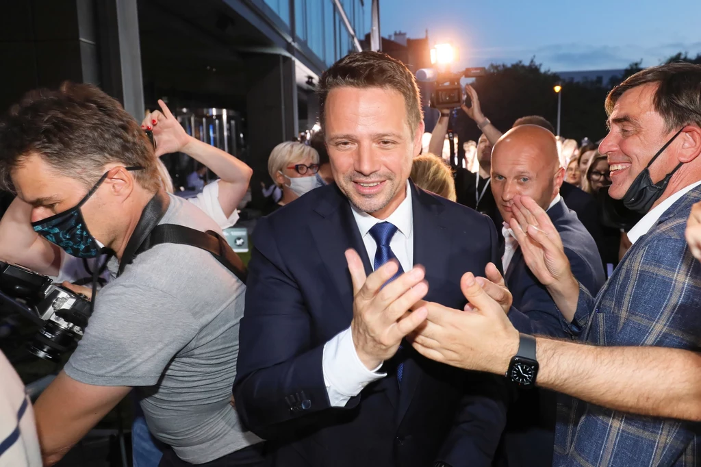 Rafał Trzaskowski podczas wieczoru wyborczego Rafał Trzaskowski podczas wieczoru wyborczego