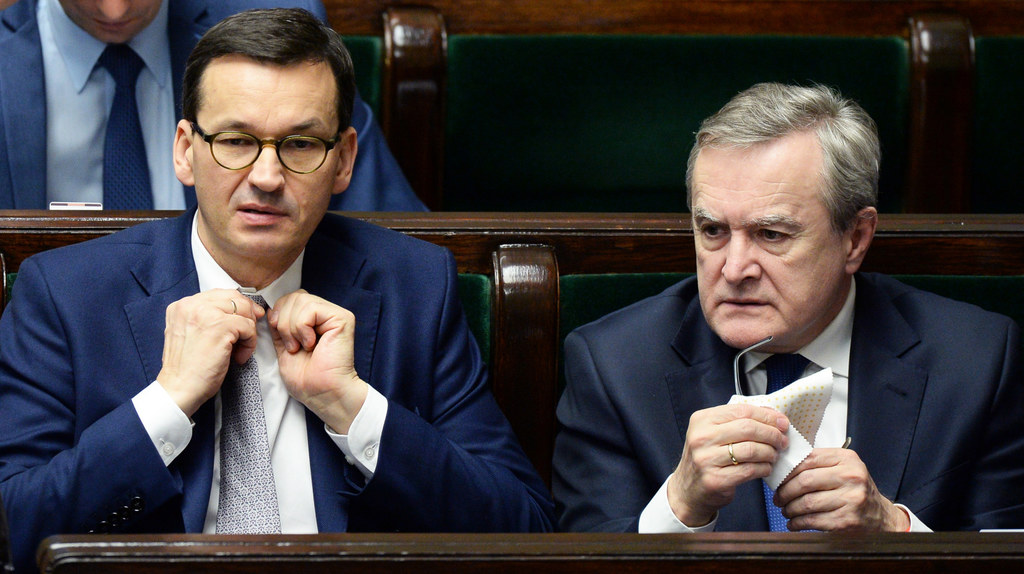 Mateusz Morawiecki i Piotr Gliński