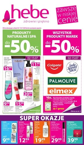Produkty naturalne i spa w Hebe!