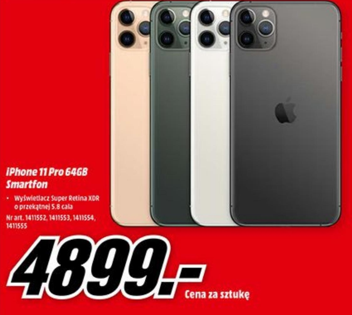 Archiwum Smartfon iPhone 11 Pro Apple Media Markt 02. 07. 2020 15