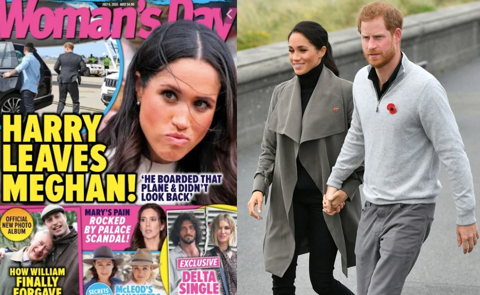 "Harry zostawił Meghan" - donosi australijski brukowiec