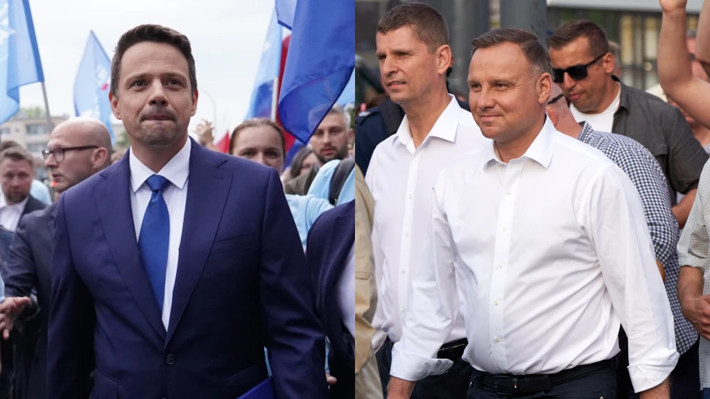Rafał Trzaskowski i Andrzej Duda Rafał Trzaskowski i Andrzej Duda
