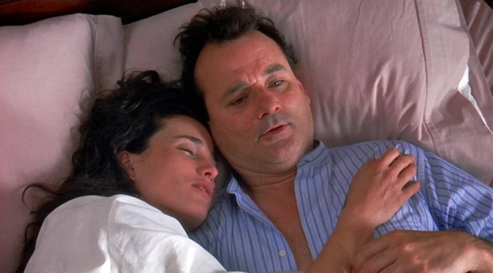 Andie MacDowell i Bill Murray w filmie "Dzień Świstaka" (1993) Andie MacDowell i Bill Murray w filmie "Dzień Świstaka" (1993)