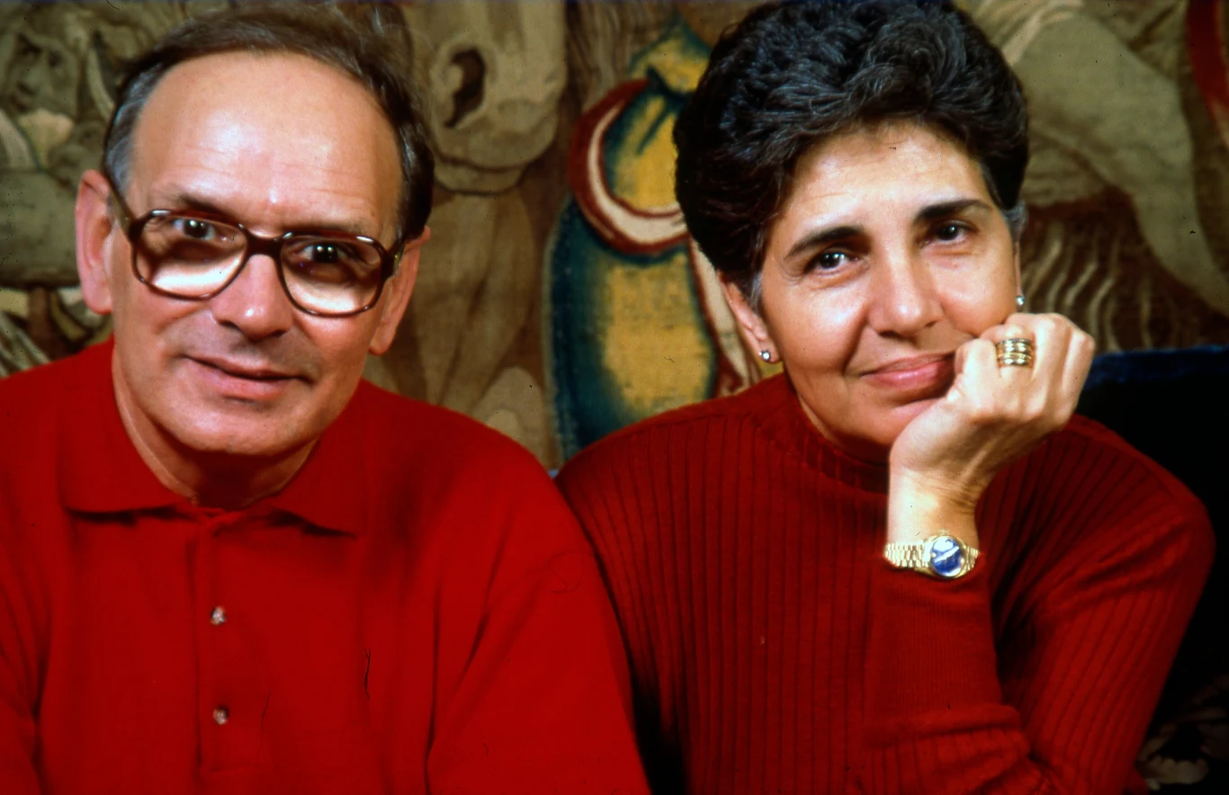 Ennio Morricone z żoną Marią