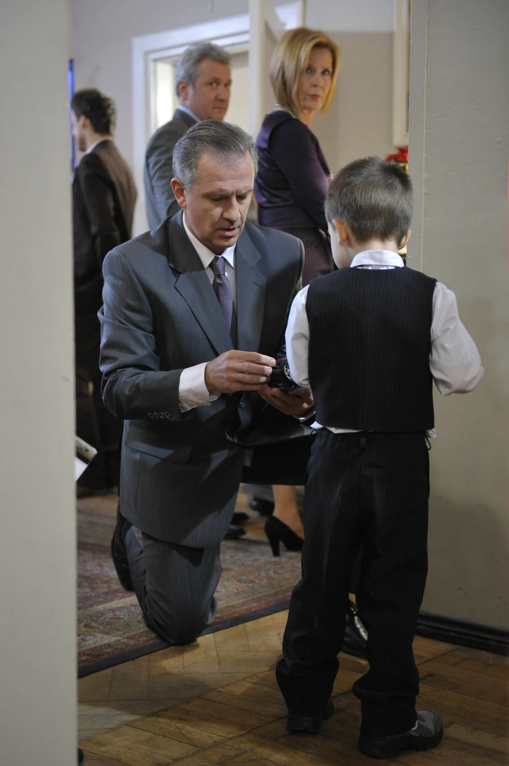 Tomasz Stockinger na planie "Klanu", 2009 rok Tomasz Stockinger na planie "Klanu", 2009 rok