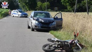 10-latek prowadził motocykl. Teraz walczy o życie