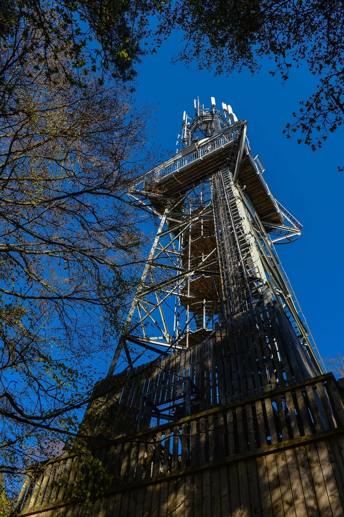 Wieża widokowa na szczycie wzgórza Rowokół