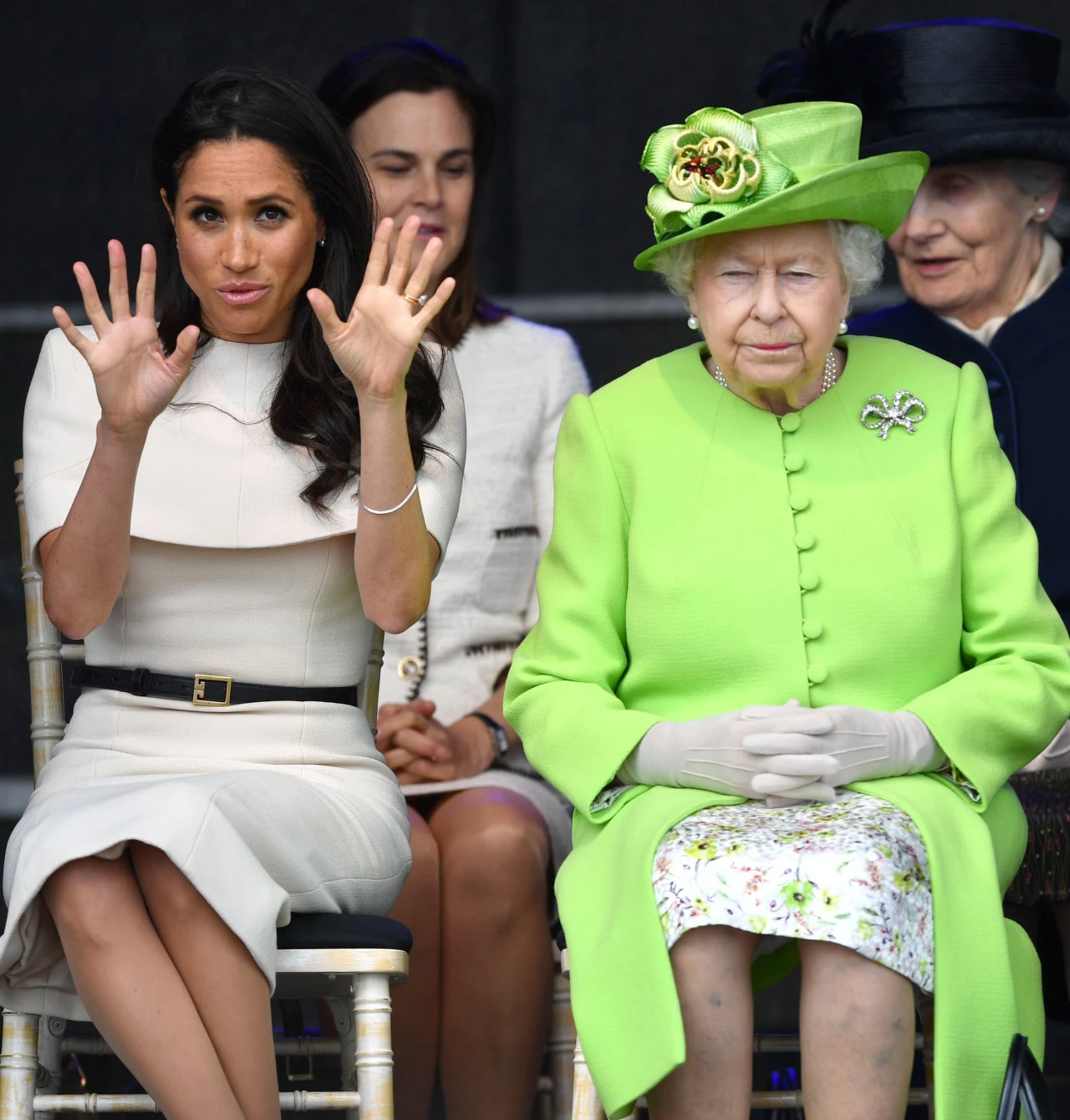 Meghan Markle i królowa Elzbieta II Meghan Markle i królowa Elzbieta II