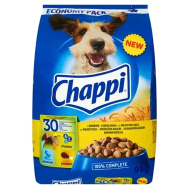 Chappi Sucha karma dla dorosłych psów z drobiem i warzywami 9 kg - 1
