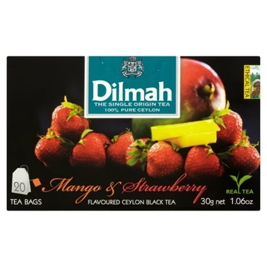 Dilmah Mango & Strawberry Cejlońska czarna herbata 30 g (20 x 1,5 g) - 1