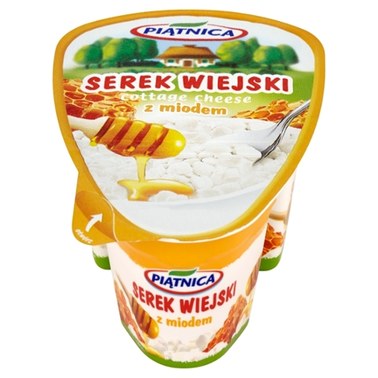 Piątnica Serek wiejski z miodem 150 g - 0