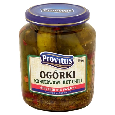Provitus Ogórki konserwowe hot chili 640 g - 2