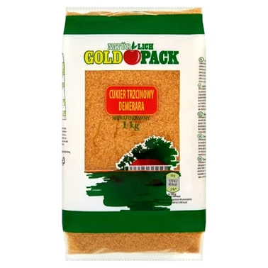 Natürlich Goldpack Cukier trzcinowy nierafinowany Demerara 1 kg - 2