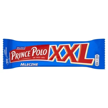 Prince Polo XXL Mleczne Kruchy wafelek z kremem kakaowym oblany czekoladą mleczną 50 g - 2