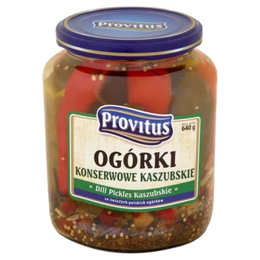 Provitus Ogórki konserwowe kaszubskie 640 g - 2