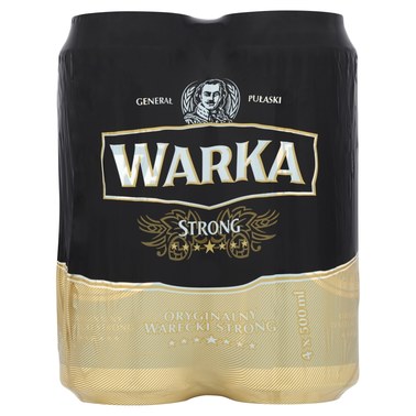 Warka Strong Piwo jasne 4 x 500 ml - 3