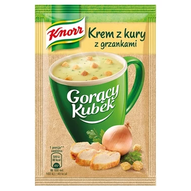 Knorr Gorący Kubek Kremowy rosół z grzankami 16 g - 1