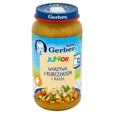 Gerber Warzywa z kurczakiem i kaszą dla dzieci po 12. miesiącu 250 g - 1