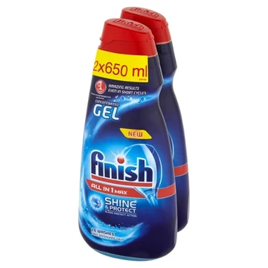 Finish All in 1 Max Shine & Protect Żel do zmywarki 2 x 650 ml - 0