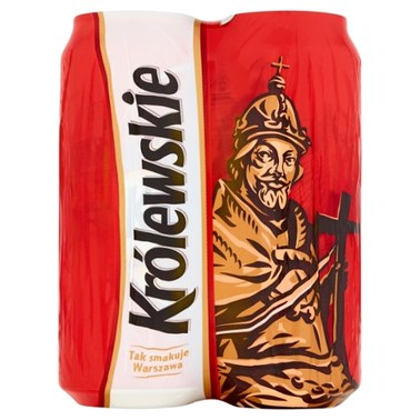 Królewskie Piwo jasne 4 x 500 ml - 1