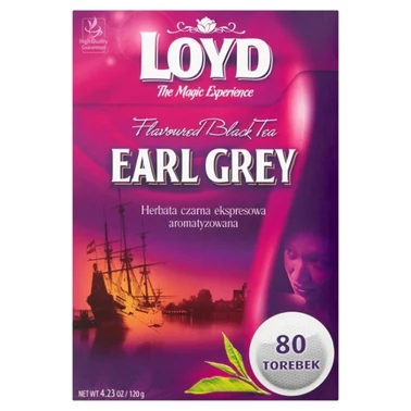 Loyd Earl Grey Herbata czarna aromatyzowana 120 g (80 x 1,5 g) - 2