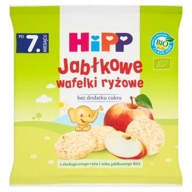 HiPP BIO Wafelki ryżowe po 7. miesiącu jabłkowe 30 g - 4