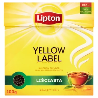 Lipton Yellow Label Herbata czarna liściasta 100 g - 0