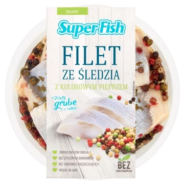 SuperFish Filety ze śledzia & kolorowy pieprz 200 g - 4