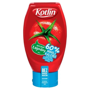 Kotlin Ketchup łagodny 60% mniej kalorii 450 g - 1