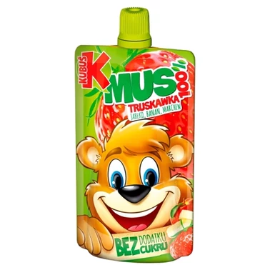 Kubuś Mus 100% truskawka jabłko banan marchew 100 g - 0