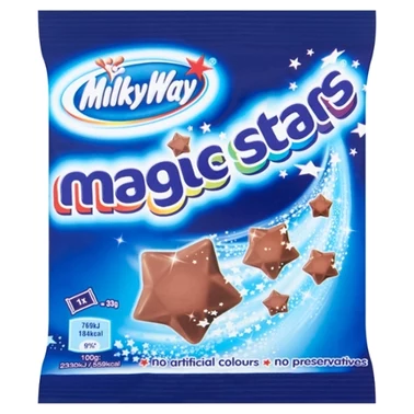 Milky Way Magic Stars Gwiazdki z puszystej mlecznej czekolady 33 g - 2