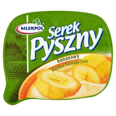 Mlekpol Pyszny Serek bananowy 140 g - 1