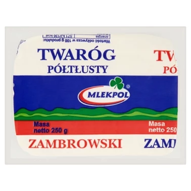 Mlekpol Twaróg półtłusty zambrowski 250 g - 0