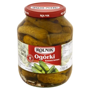 Rolnik Ogórki konserwowe 1,55 kg - 1